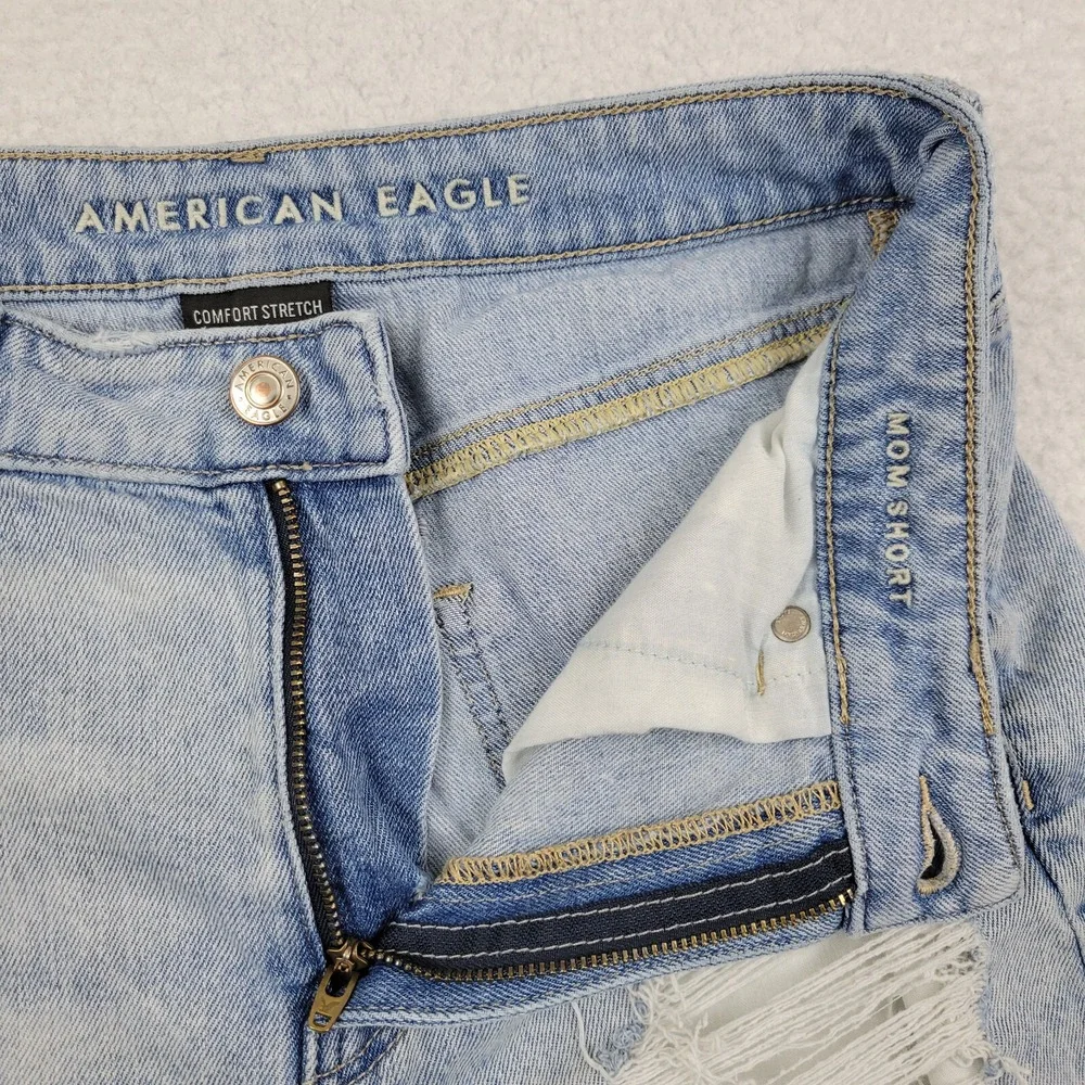 American Eagle Mom Short Comfort Stretch‎ Waistband Womens 4 Measures 27 x 2 - Picture 4 of 9